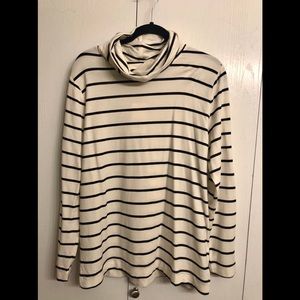 Striped Black & White Turtleneck - NWT
